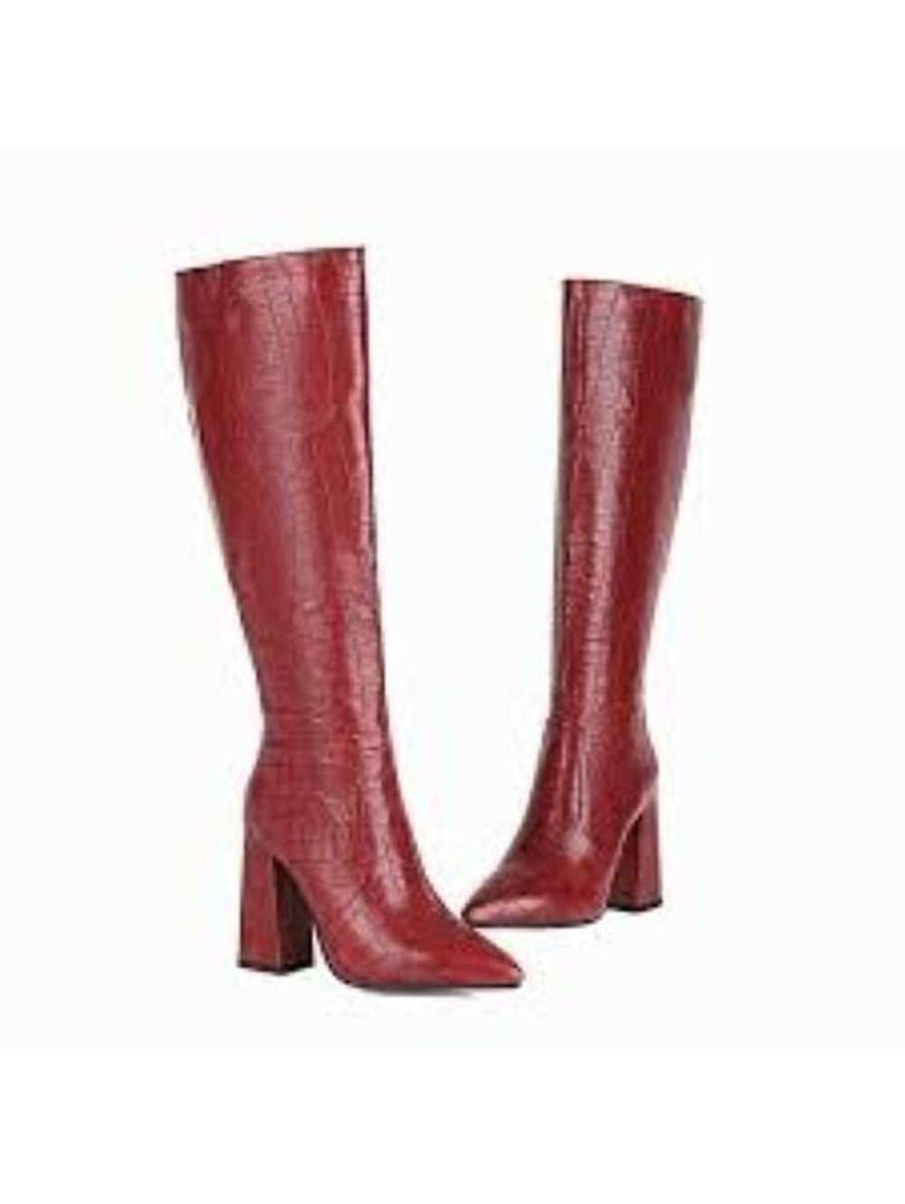 Women High Heels Boot Pointed Toe US 9.5 Red
